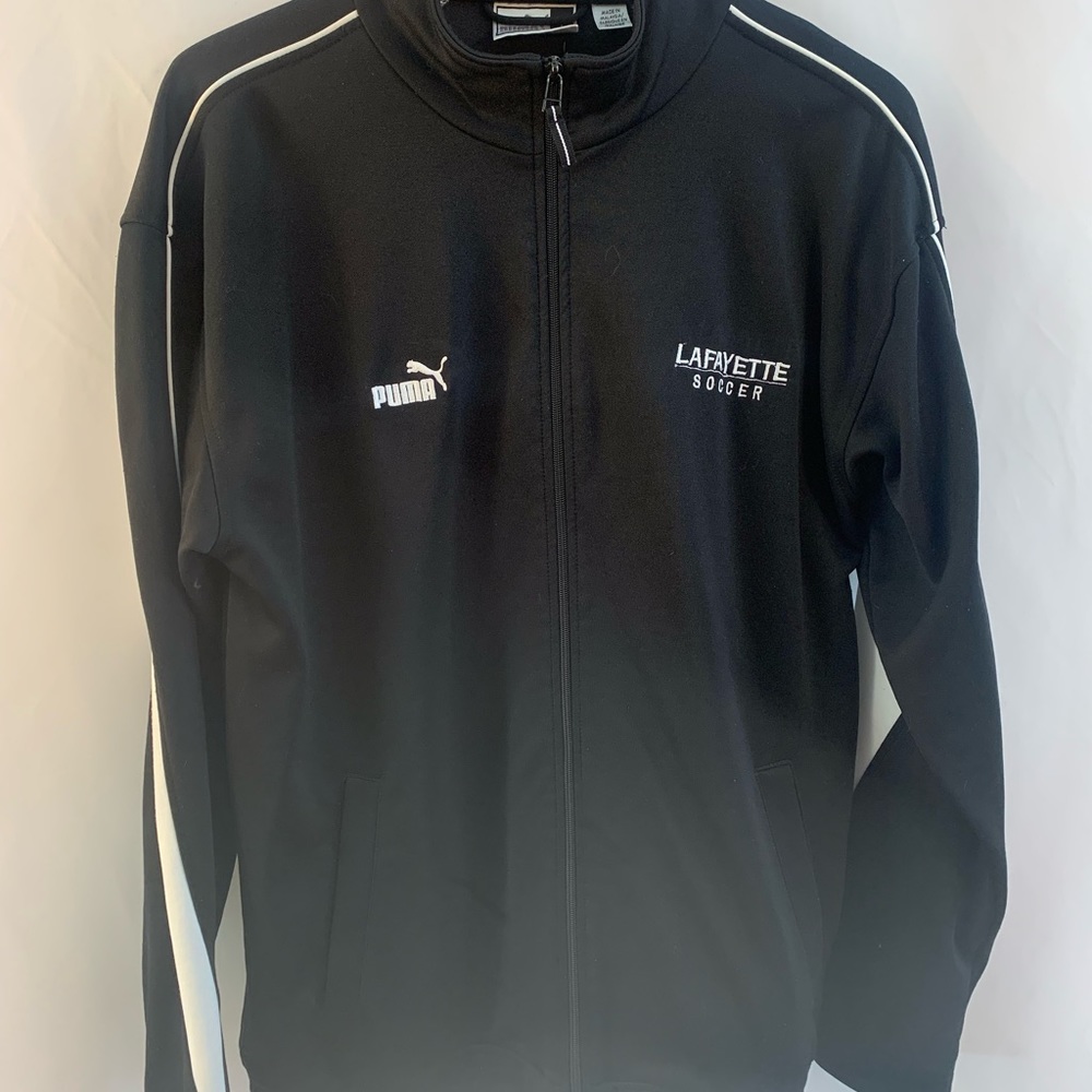 Puma Jacket Track Full Zip Lafayette Soccer Black Mens Size L Large - Picture 1 of 6